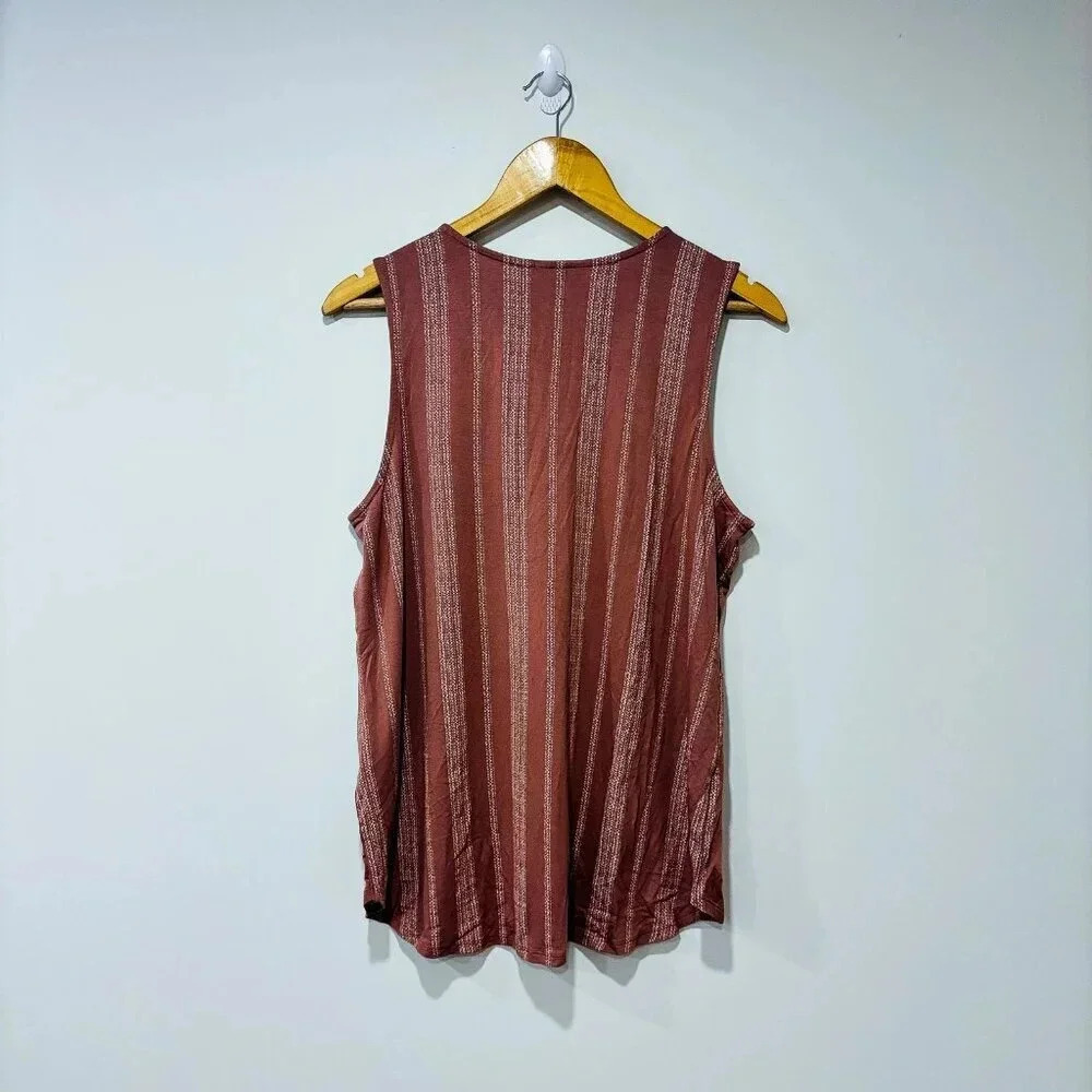 REITMANS‎ Brown  tank top with stripes - Picture 6 of 6